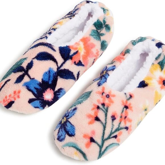 Women's Faux Suede Cozy Slippers Medium Paradise Coral Non Slip Indoor - Picture 1 of 2